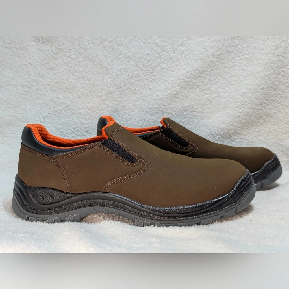 NWOB HYTEST Men's 13W Steel Toe Leather Knox Safety Slip On Shoe ASTM